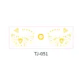 Gold foil freckle face tattoo sticker diamond star design temporary makeup sticker TJ051. - Universe Diamond Star (TJ-051) / 156*54mm
