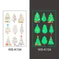 Christmas Tree Luminous Tattoo Sticker Cute Cartoon Glow in the Dark Body Art Variant - Christmas WS-K134