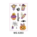 Χαριτωμένα προσωρινά αυτοκόλλητα τατουάζ Halloween για παιδικό πάρτι, αδιάβροχα και διασκεδαστικά. - Halloween WS-A393