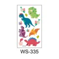 Cartoon dinosaur kids temporary tattoo sticker waterproof cute tyrannosaurus animal variant design - Dinosaur WS-335 / 60*105mm