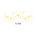 Gold foil freckle face tattoo sticker waterproof temporary makeup body art decoration design. - Butterfly Heart (TJ-056) / 156*54mm