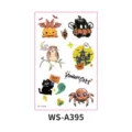 Enfants Halloween autocollants de tatouage temporaire mignon étanche fête décor - Halloween WS-A395