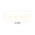 Gold foil freckle temporary face tattoo sticker, waterproof star dots body art makeup. - Yellow Star Points (TJ-057) / 156*54mm