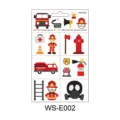 Kids firefighting temporary tattoo stickers waterproof cute cartoon rescue design for boys girls - Firefighter Style (WS-E002)