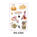 Jolis autocollants de tatouage temporaire d'Halloween pour enfants, décalcomanies de fête étanches. - Halloween WS-A396