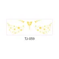 Gold stamping butterfly face sticker temporary waterproof tattoo makeup freckles sticker - Butterfly Freckles (TJ-059) / 156*54mm