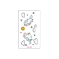 Kids cartoon unicorn temporary tattoo sticker cute waterproof party gift body art decors - Unicorn Style (WS-125)