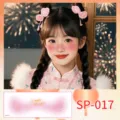 Kids New Year Face Tattoo Sticker Festive Party Waterproof Temporary Makeup SP-017 - New Year Fireworks Blessings (SP-017)