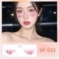 Cute music face stickers for party concert, waterproof temporary tattoo face decals SP-033. - Music Festival Face Sticker (SP-033)