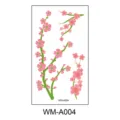 Pink cherry blossom temporary tattoo sticker, waterproof floral body art design for women and girls. - Cherry Blossom (WMA004)