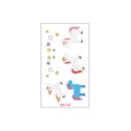 Cartoon unicorn temporary tattoo sticker sheet, cute waterproof body art for kids parties. - Unicorn Style (WS-130)