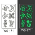 Leuchtendes Tattoo Sticker Modell WS-171 mit coolen Motiven für Partys und Festivals. - WS171 Stil / 105*60mm