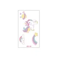 Cute cartoon unicorn temporary tattoo sticker for kids party waterproof fun body art design - Unicorn Style (WS-132)