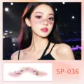 Adhésifs faciaux mignons pour maquillage de fête, tatouage temporaire musical et concert. - Autocollant Visage Festival de Musique (SP-036)