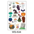 Halloween cartoon temporary tattoo stickers waterproof cute pumpkin ghost kids party props - Pumpkin Mummy Style (WS-K44)
