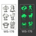 Leuchtendes temporäres Tattoo Aufkleber mit Sternbild Design für Party und Club Art - WS176 Stil / 105*60mm