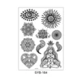 Mandala Henna temporary tattoo sheet black floral religious sticker set for body art design - Mandala Tattoo Style (SYB-164)