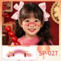 Kids New Year temporary face tattoo stickers cute holiday party festive makeup decal - New Year Candied Haw Blush (SP-027)