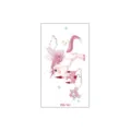 Kids cartoon unicorn temporary tattoo sticker, cute pink fantasy design for party gifts. - Unicorn Style (WS-141)