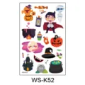 Halloween cartoon temporary tattoo stickers waterproof cute pumpkin vampire kids party props design - Vampire Castle Style (WS-K52)