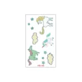 Cute cartoon unicorn temporary tattoo sheet for kids, waterproof party sticker design. - Unicorn Style (WS-146)