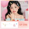 Jolis autocollants de visage pour enfants fete d'anniversaire tatouage temporaire imperméable - Autocollant de Visage Anniversaire (SP-048) / 160*60mm
