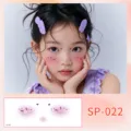 Jolis autocollants de tatouage de visage pour enfants, decalcomanies temporaires de chien de dessin. - Style de magazine de photographie (SP-022) / 160*60mm