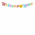 Colorful glitter Welcome Home banner letter 15cm for party decoration and celebration setup - Letter Height 15cm / Colorful