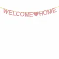 Pink glitter welcome home banner party decoration hanging letter sign for celebration - Letter Height 15cm / Pink