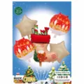 Kerst folie ballon set feest decoratie kerstboom sok peperkoek man luchtballonnen - Kerstsok Peperkoekmannetje / 5-delige set