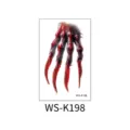 Halloween blutige Klaue temporäres Tattoo, gruseliger Zombie wasserdichter Aufkleber. - Blutige Zombiekrallen (WS-K198) / 120*76mm
