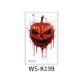 Halloween gruselig Kürbis temporäre Tattoos wasserdicht blutig Aufkleber für Party Kostüme. - Horror Blutiger Kürbis (WS-K199) / 120*76mm