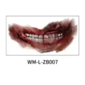 Halloween aterrador boca grande tatuaje temporal pegatina, labio sangriento horror fiesta. - Estilo de Boca Grande Sangrienta (WM-L-ZB007)