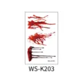Halloween temporäre Tattoo-Aufkleber blutige Narbe wasserdicht realistische Horror - Realistische blutige Narben (WS-K203) / 120*76mm