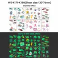Glow in the dark football temporary tattoo stickers waterproof sports fan face body art decals - Soccer Tattoo Sticker Full Set Ten Sheets