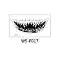 Halloween espeluznante boca grande pegatina tatuaje temporal labio fiesta decoracion - Croquis en Blanco y Negro Boca Grande (WS-F017) / 130x70mm