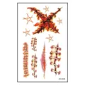 Halloween temporäre Tattoo Aufkleber wasserdichte realistische blutige Narben gruselige Requisiten - Genähte Wunden und sternförmige Blutflecken (WS-K08) / 120*76mm
