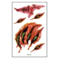 Halloween temporäre Tattoo Aufkleber blutige Narbe Kralle Wunde wasserdicht Make-up - Narbe Krallen Nähte (WS-K12) / 120*76mm