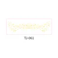 Gold Foil Freckle Face Tattoo Sticker TJ-061 Temporary Heart Makeup Face Sticker Style - Heart Starry Sky (TJ-061)
