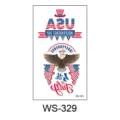 Independence Day temporary tattoo sticker waterproof face patriotic USA flag art decor - WS-329 Style
