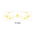 Gold foil face sticker temporary tattoo with stars hearts and snowflakes design SKU TJ-062 - Stars Heart Snowflakes (TJ-062)