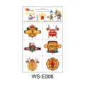 Kids fire rescue temporary tattoo sheet waterproof cartoon sticker body art design 1pc - Firefighter Style (WS-E006)