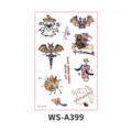 Autocollants de tatouage temporaire Halloween mignon dessin animé enfants fête décor - Halloween WS-A399