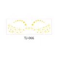Gold foil starry face sticker temporary tattoo for makeup party festival style TJ-066 - Star Burst Dots (TJ-066)