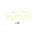 Golden moon star face tattoo sticker waterproof temporary face makeup sticker TJ-067 - Star Moon Freckles (TJ-067)