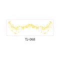 Gold foil facial tattoo sticker temporary waterproof face sticker makeup star design - Star Vines (TJ-068)