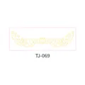 Gold foil freckles temporary face tattoo sticker, waterproof body art makeup accessory. - Universe Scatter Dots (TJ-069)