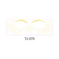 Gold foil freckle face sticker temporary makeup tattoo body art waterproof design TJ-070 - Heart Universe (TJ-070) / 156x54mm