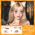 Halloween χαριτωμένα αυτοκόλλητα τατουάζ προσώπου φάντασμα αδιάβροχο μακιγιάζ πάρτι - WS-F121