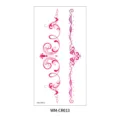 Pink swirl totem temporary tattoo sticker for abdomen waist chest sexy body art decor - Scroll Totem Style (WM-CR013) / 160*85mm / Pink